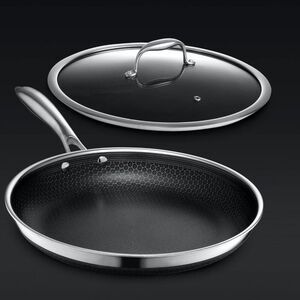 Hybrid Fry Pan with Lid, 8"